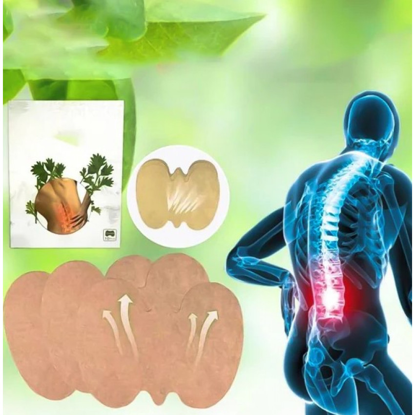 Detail textury a složení Tsao Waist Patch – bylinné ortopedické náplasti